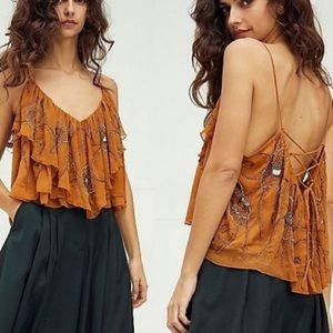Free People Elsa Embellished Top